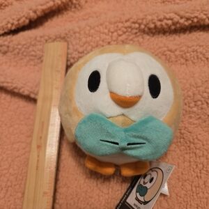 Pokemon Rowlet Plush Toy - White and Teal